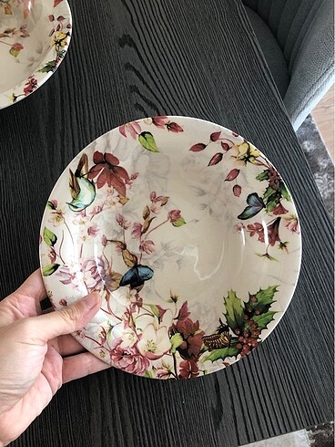 Beden çeşitli Renk Dijital Baskılı 6 Adet Tabak