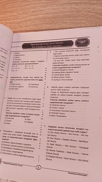  Türkçe ÖABT paket deneme 