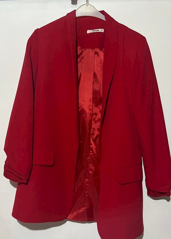 Zara Kirmizi Blazer Ceket