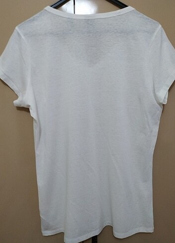 G-star Raw Marka beyaz V yaka tişört 