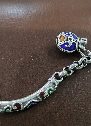 Beden Vintage gümüş bileklik mineli