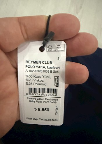 Erkek Lacivert Polo Yaka Triko Kazak - Görsel 4