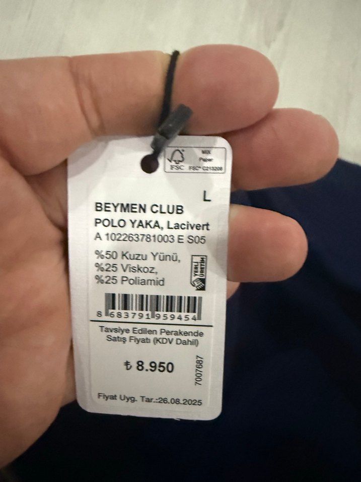 Erkek Lacivert Polo Yaka Triko Kazak - Görsel 4