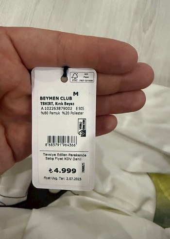 Baskılı Beyaz Erkek Sweatshirt - Görsel 4