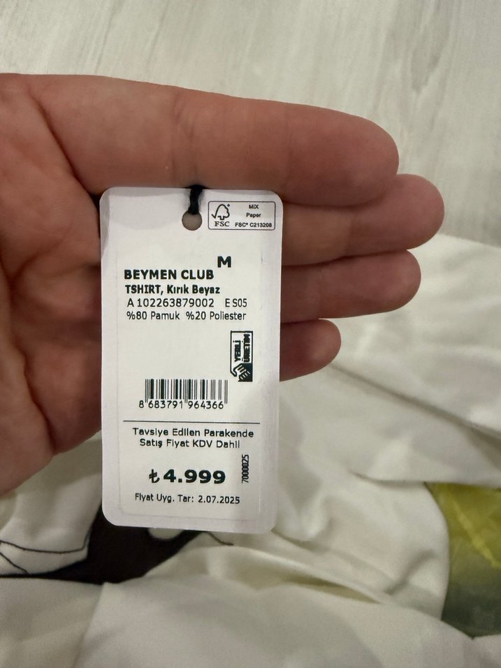 Baskılı Beyaz Erkek Sweatshirt - Görsel 4