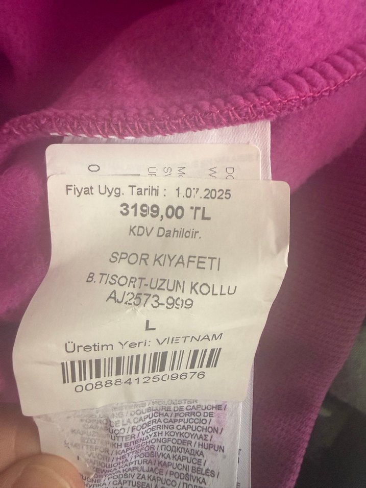 Nike Mor Kapüşonlu Salaş Sweatshirt - Görsel 5