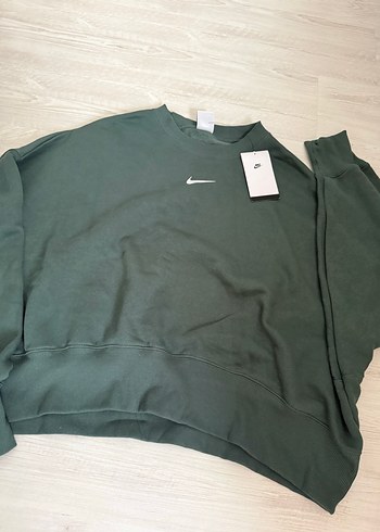 Nike Oversize Gri Sweatshirt - Görsel 2
