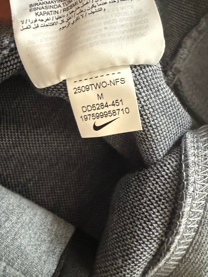Gri Nike Fermuarlı Erkek Sweatshirt - Görsel 2