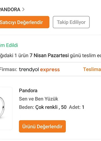 pandora yüzük