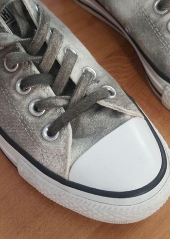 Gri Batik Desenli Converse - Görsel 2