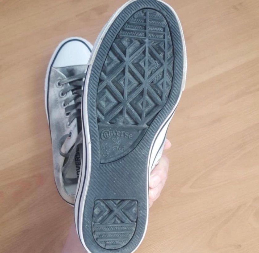 Gri Batik Desenli Converse - Görsel 5