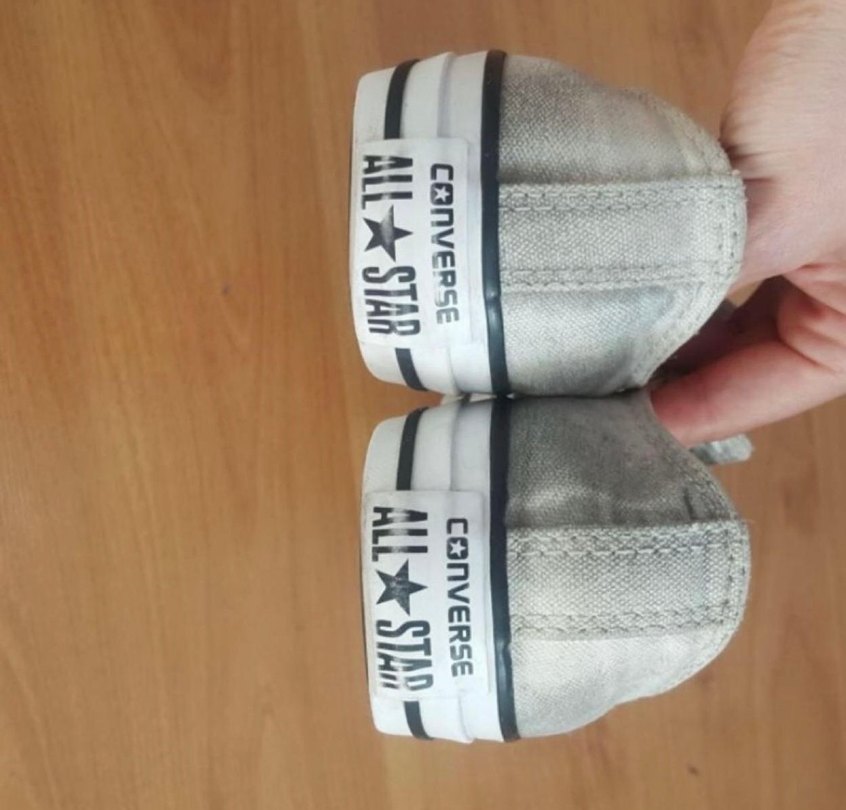 Gri Batik Desenli Converse - Görsel 3