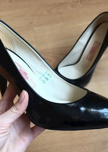 Kadın Siyah Rugan Stiletto - Görsel 2