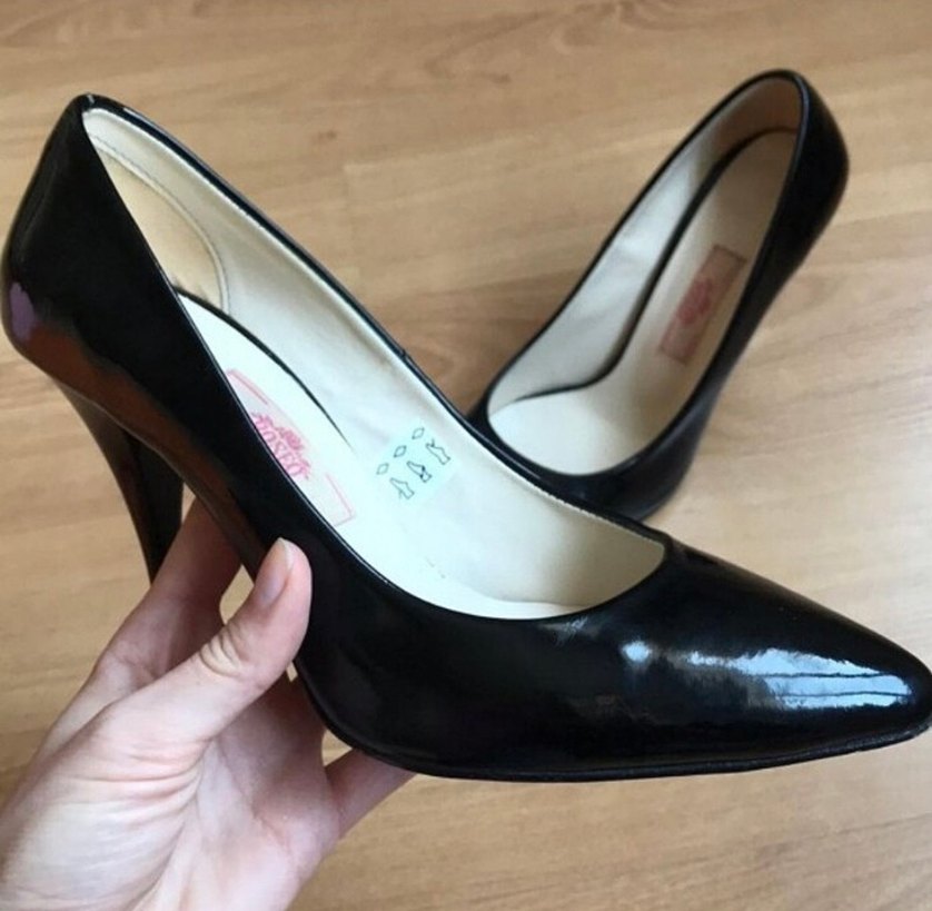 Kadın Siyah Rugan Stiletto - Görsel 2