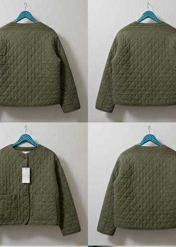 Düğmeli Haki Kadın Ceket - Görsel 3