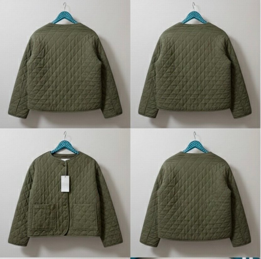 Düğmeli Haki Kadın Ceket - Görsel 3