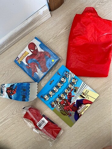 Spiderman konsept doğumgünü seti