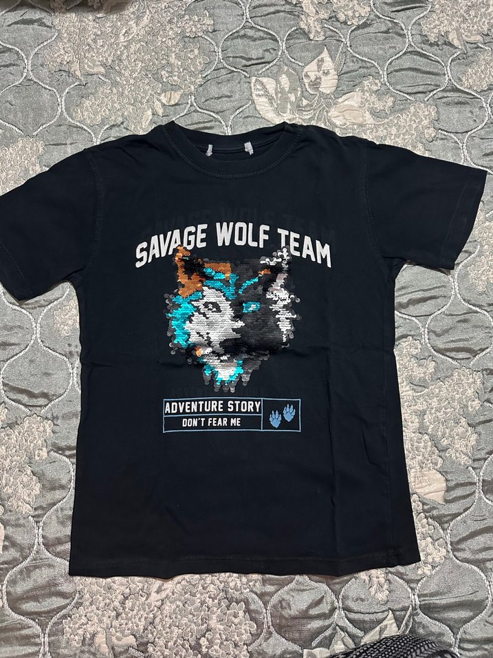 Siyah Erkek çocuk Tişört - Görsel 2