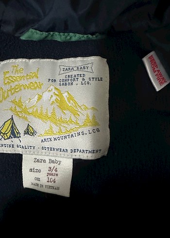 Fermuarlı  Yeşil Erkek Çocuk Mont - Görsel 4