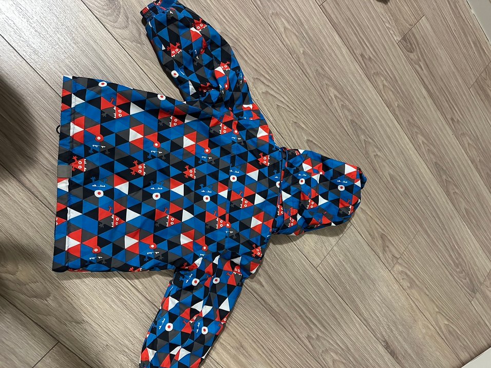 Erkek Çocuk Kapüşonlu Desenli Ceket - Görsel 3