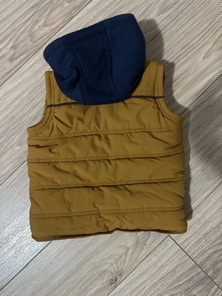 Kahverengi Fermuarlı Erkek Çocuk Yelek - Görsel 2