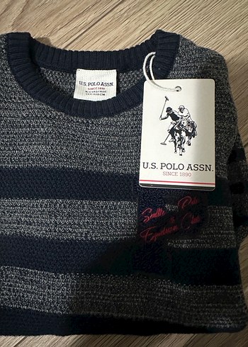 Gri Erkek Çocuk Triko Kazak - Görsel 3