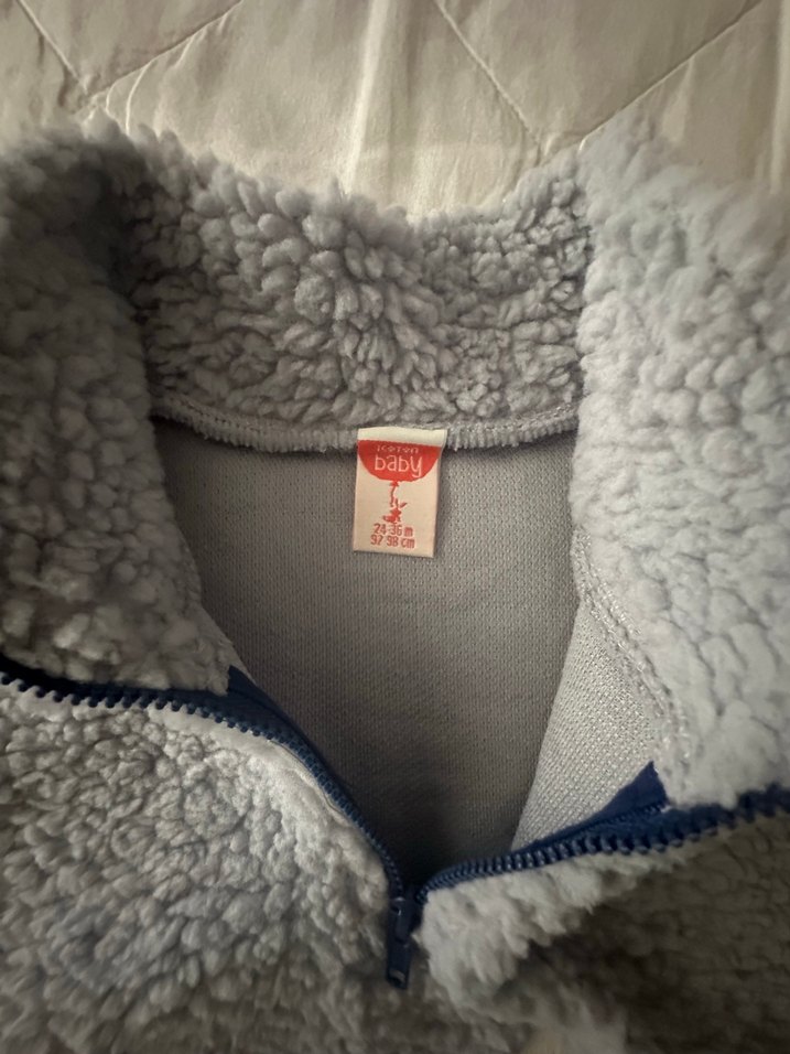 Gri Kapüşonlu Erkek Çocuk Polar Sweatshirt - Görsel 2