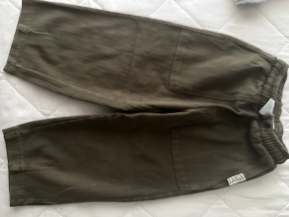 Düz Kesim Erkek Keten Gri Pantolon - Görsel 2