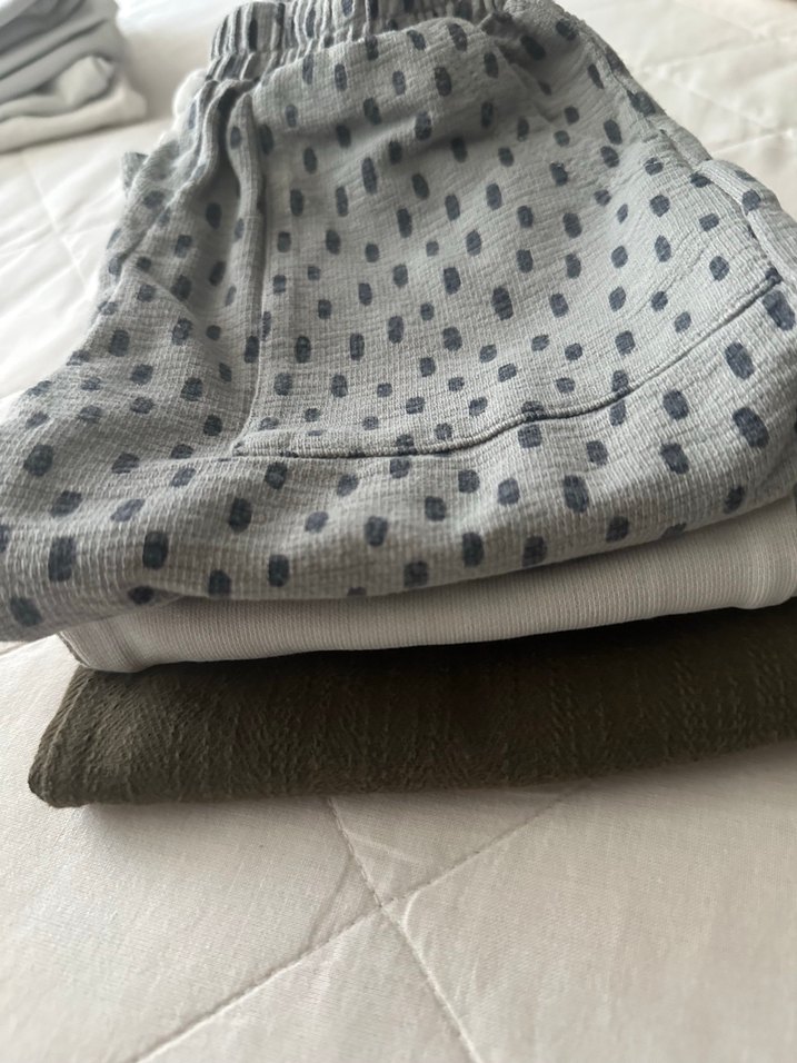 Düz Kesim Erkek Keten Gri Pantolon - Görsel 5