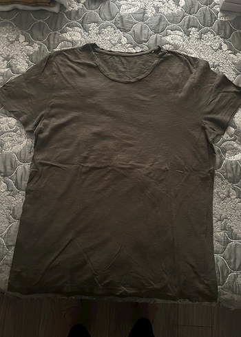 Turuncu Erkek Kısa Kollu Salaş Tişört - Görsel 4