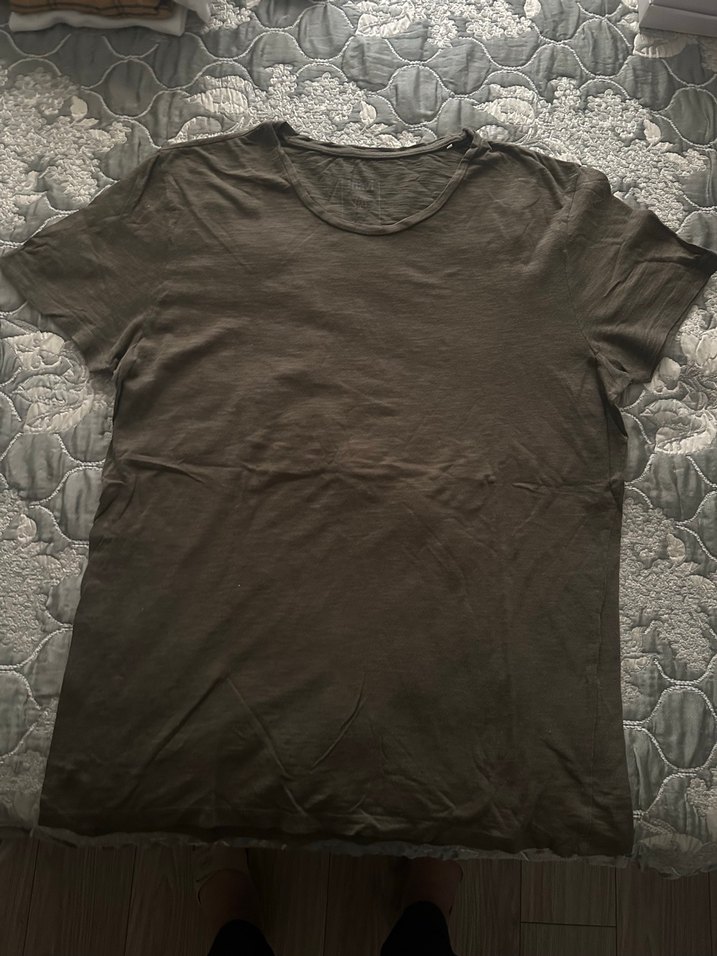 Turuncu Erkek Kısa Kollu Salaş Tişört - Görsel 4