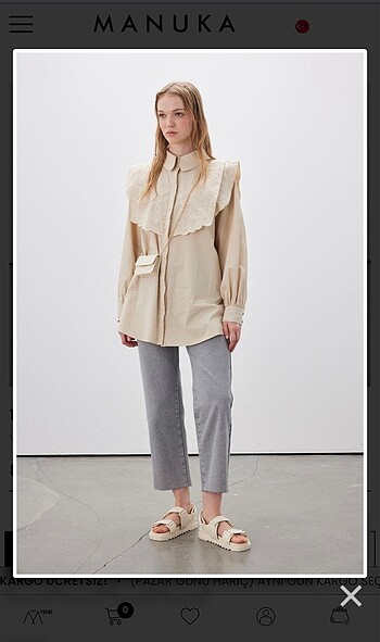 Manuka 1965 Straight Denim Pantolon Gri