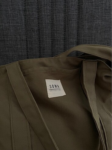 sowa collection haki kanvas tote bag