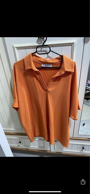 Giysa turuncu bluz - Görsel 2