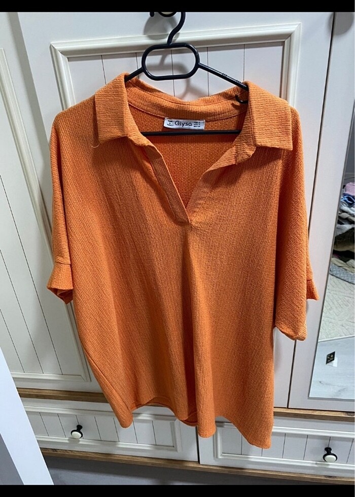 Giysa turuncu bluz - Görsel 2