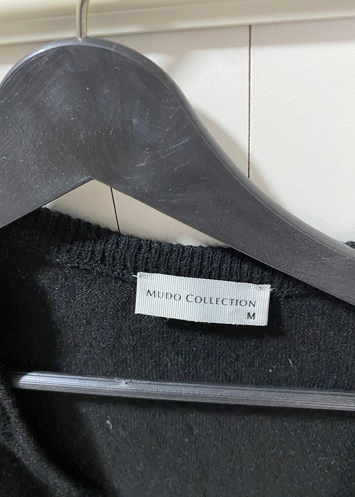 Mudo siyah triko hırka - Görsel 2