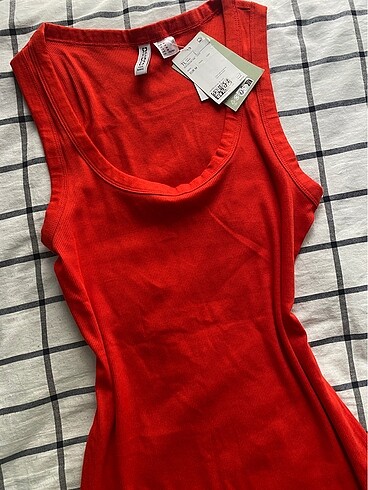 H&M h&m kırmızı mini elbise