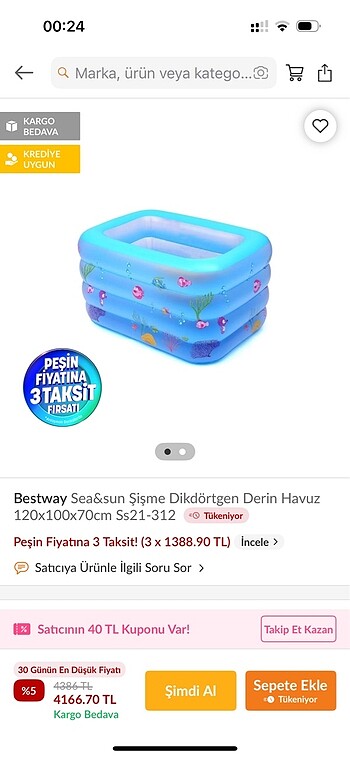 Diğer Bestway şişme havuz