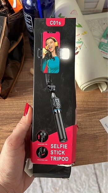 Telefon için tripod selfie çubuğu
