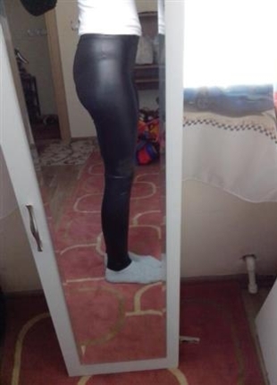 Markasız Ürün yeni gibi şık deri pantolon.....