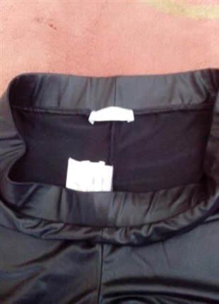 m Beden yeni gibi şık deri pantolon.....