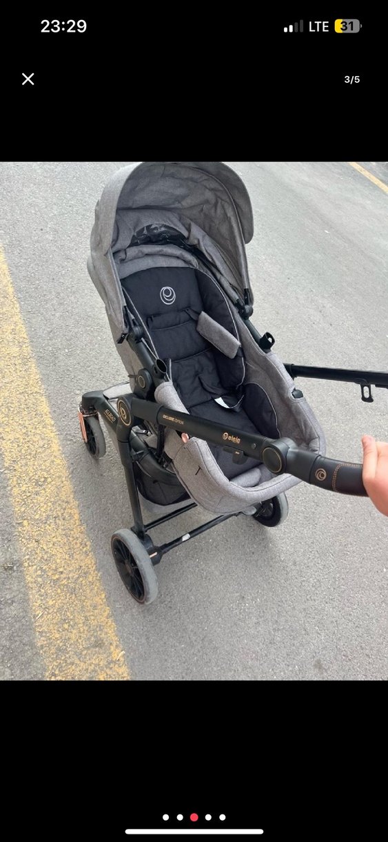 Gri Bebek Arabası - Görsel 3