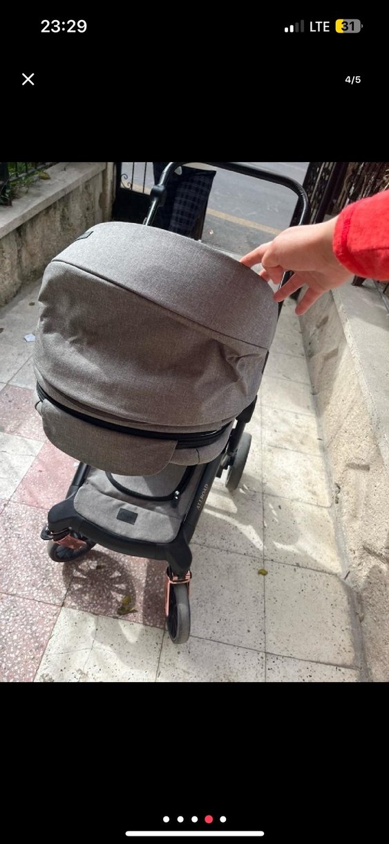 Gri Bebek Arabası - Görsel 4