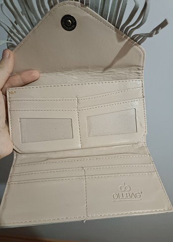 Diğer Püsküllü Bej Süet Kadın Clutch Çanta