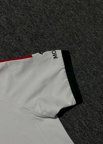 Moncler Moncler Erkek Beyaz Kısa Kollu Polo Tişört