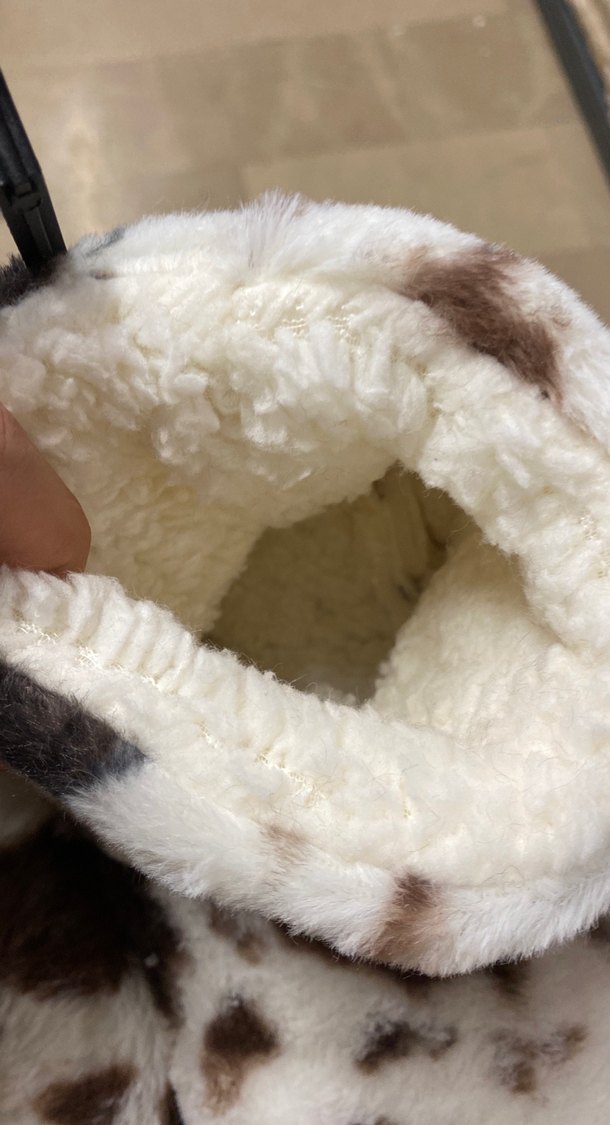 Kahverengi Leopar Desenli Kız Ev Terliği - Görsel 2