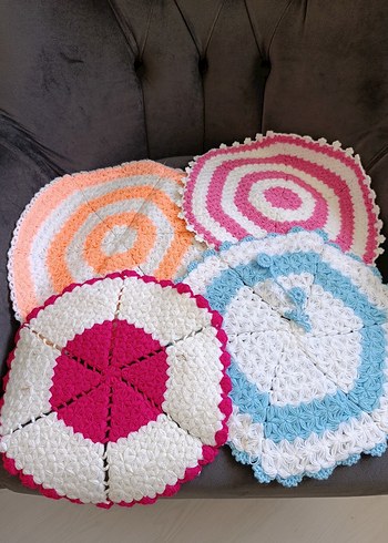 Renkli El Örgüsü Banyo Süngeri Seti - Görsel 4