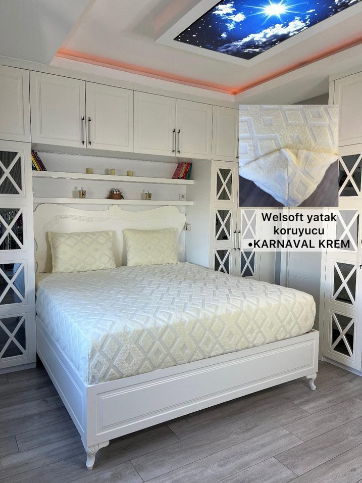 Yakamoz Krem Welsoft Yatak Koruyucu - Görsel 2