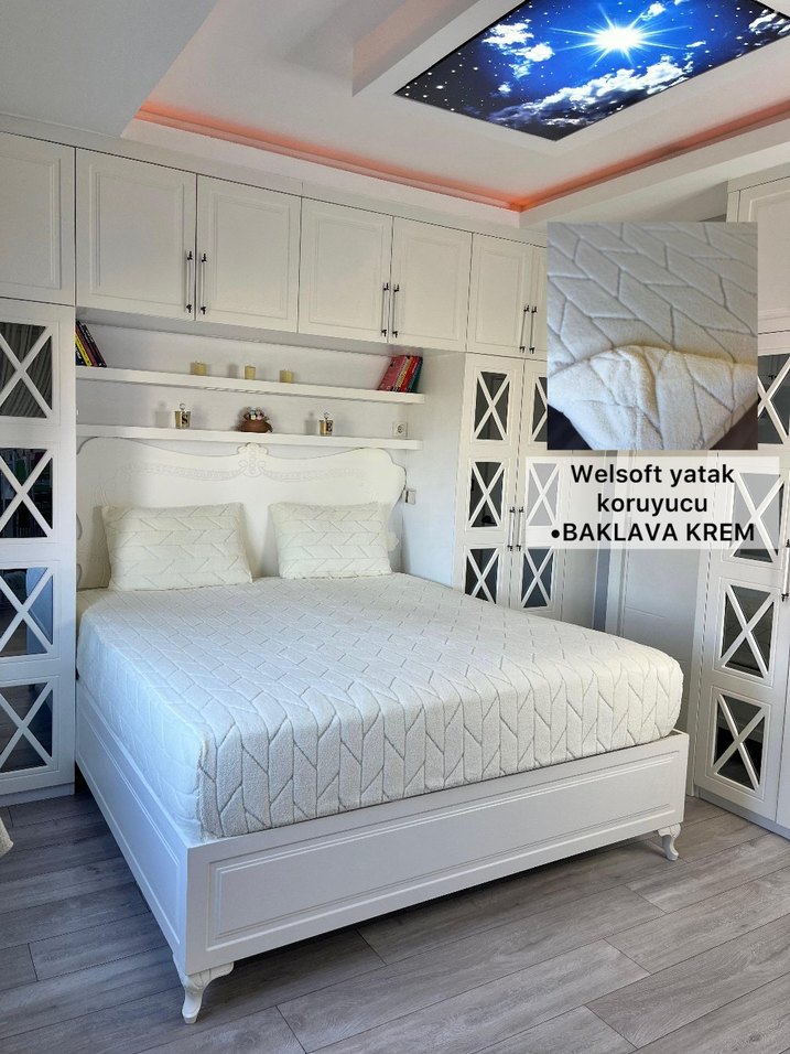 Yakamoz Krem Welsoft Yatak Koruyucu - Görsel 4