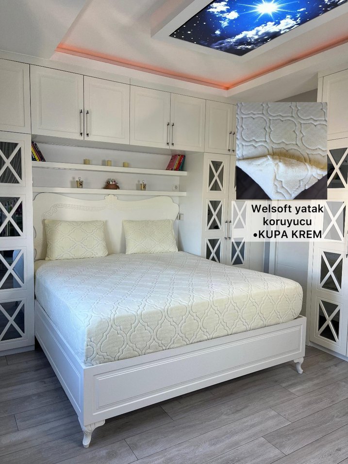 Yakamoz Krem Welsoft Yatak Koruyucu - Görsel 3